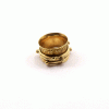Ring Size - 9 Brass Spinner Ring J - BSPR998 18K Gold Plated Brass Rava Design Spinner Challa Fashion Finger Ring